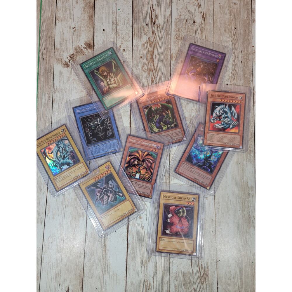 Vintage Yu-Gi-Oh TCG Lot Of 10 Cards Limited Edition/Unlimited Mix Lot! All 1996